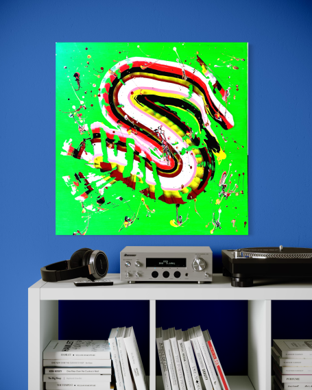 A Serpent Dreaming in Neon Light